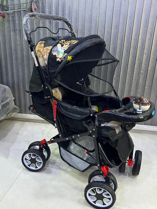 BIG SIZE BABY PRAM/FOOD TREY/WASHABLE SEAT/EVA FOAM TYRES/