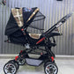 BIG SIZE BABY PRAM/WASHABLE SEAT/EVA FOAM TYRES/FOOD TREY: