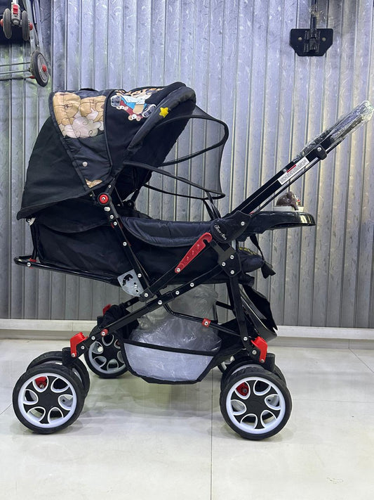 BIG SIZE BABY PRAM/FOOD TREY/WASHABLE SEAT/EVA FOAM TYRES/